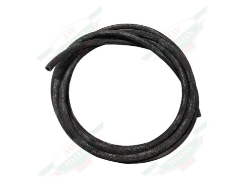 black fuel hose in circle shape