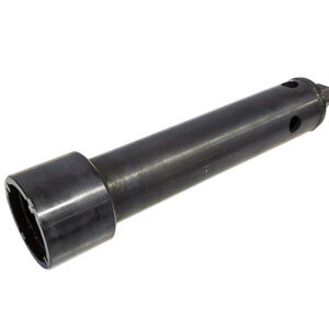 black metal cylinder with socket on end