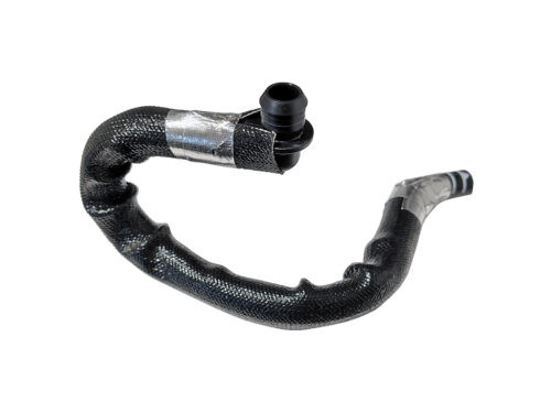 curved black and silver pipe