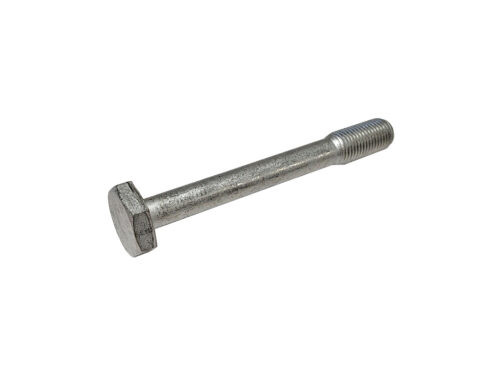 grey threaded hex bolt