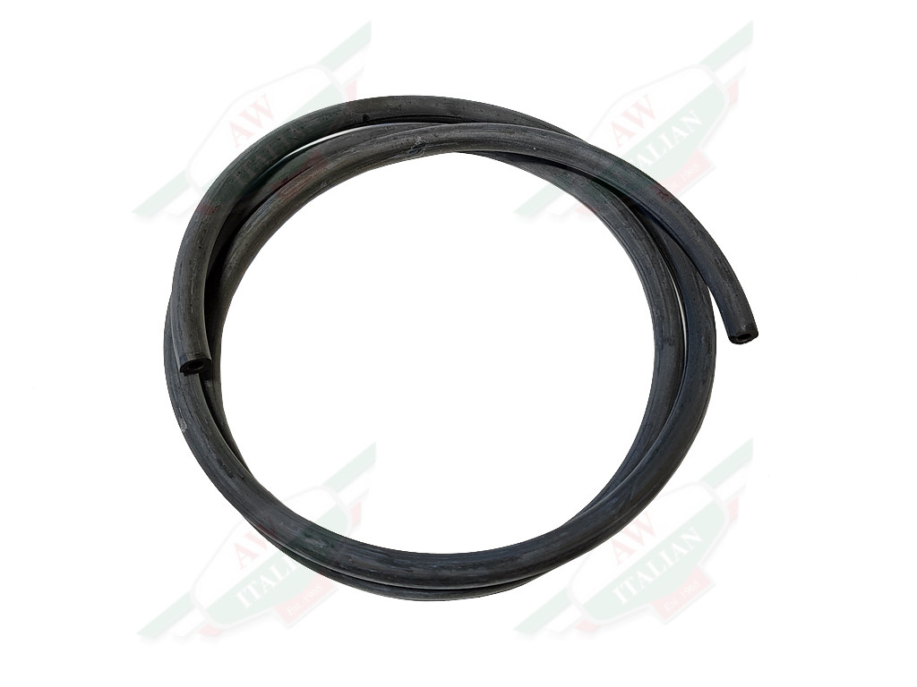 black hose in pretzel shape