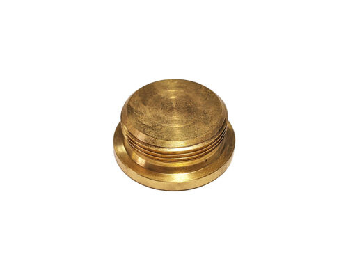 gold threaded hex plug