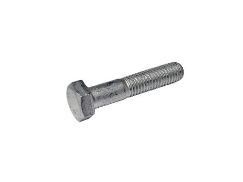 grey threaded hex bolt