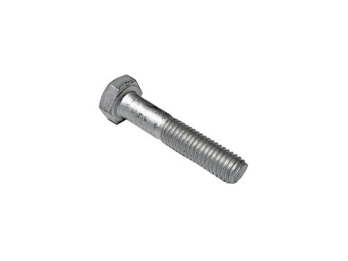 grey threaded hex bolt