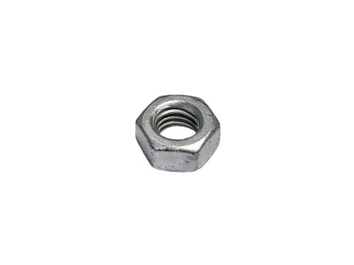 grey threaded hex nut