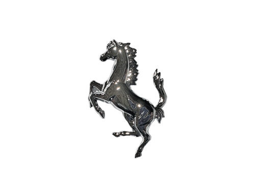 chrome ferrari horse