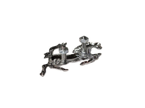chrome ferrari horse