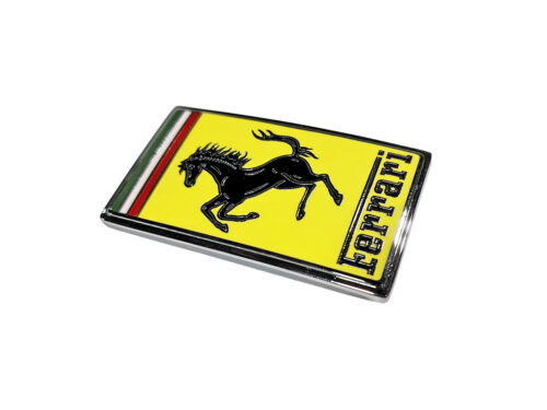 yellow ferrari emblem