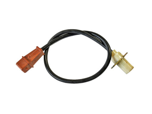 black wire with brown and white ends