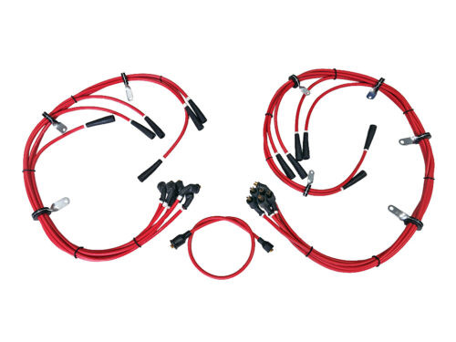 red wires with black ends