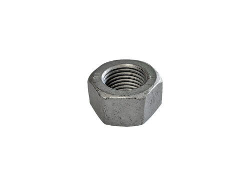 grey threaded hex nut