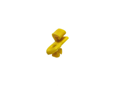 yellow plastic clip