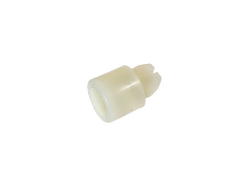 white plastic clip on white background
