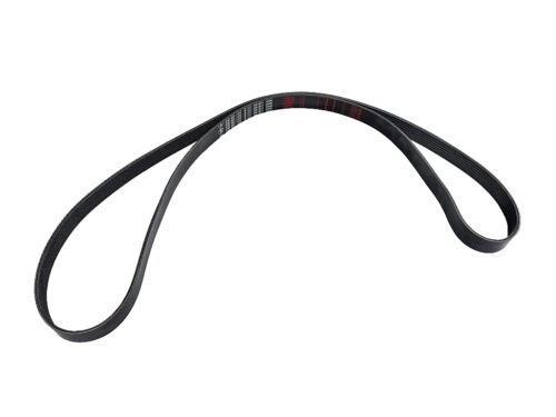 black ribbed belt