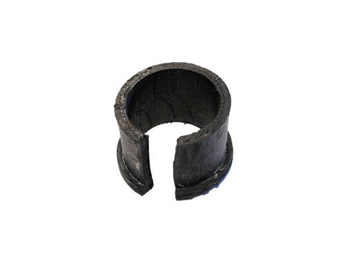 round black rubber bushing with opening on side
