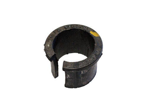 round black rubber bushing with opening on side