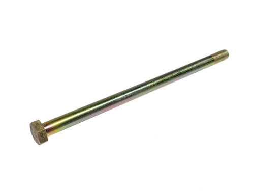 long gold threaded hex bolt