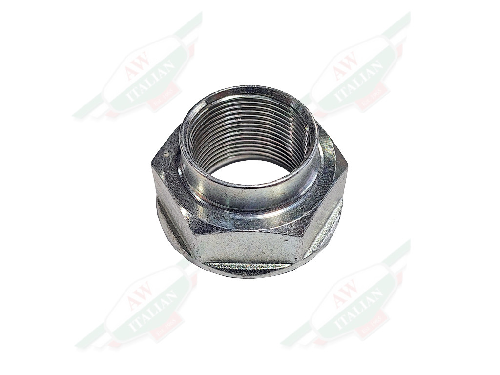 silver threaded hex nut