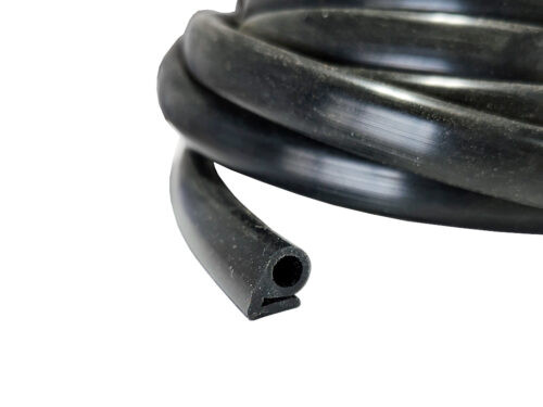 black rubber cord rolled up