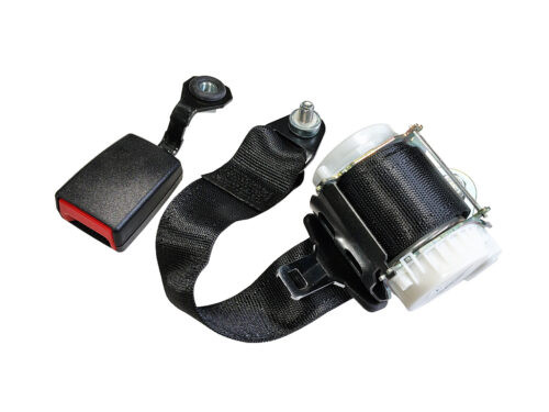 black seat belt with buckle
