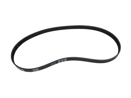 black rubber ribbed belt