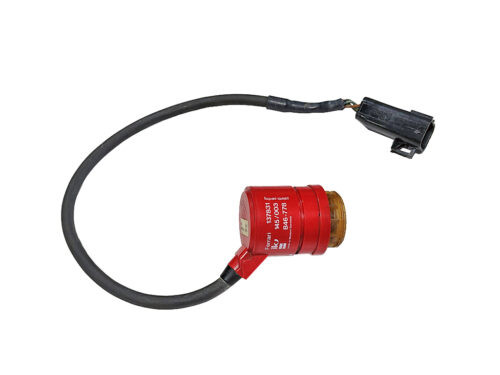 red cylinder with black wire