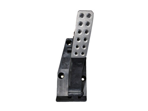 silver and black gas pedal