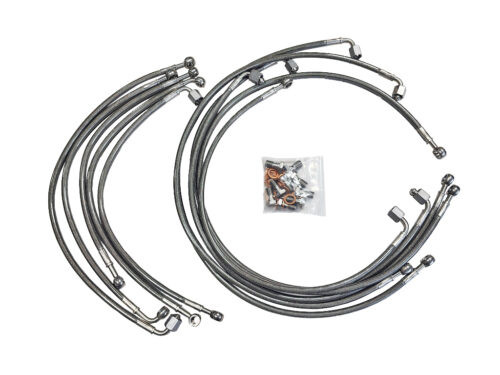 curved stainless braided hoses