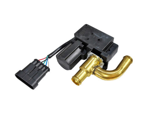 black and gold valve with wire connector