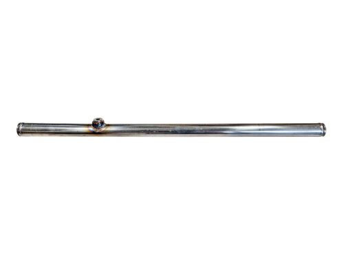 silver pipe with fitting