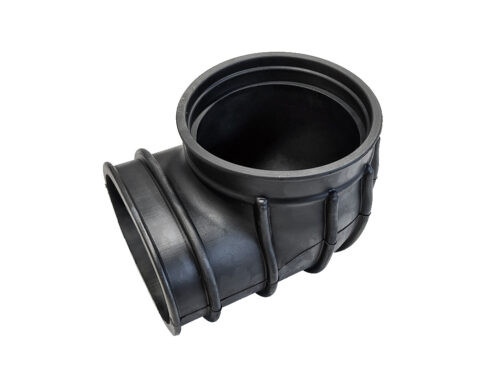 black rubber elbow duct hose