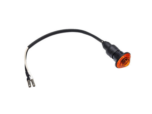orange lamp with black wire