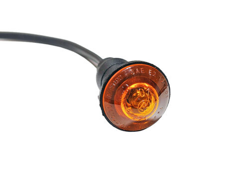 orange lamp with black wire