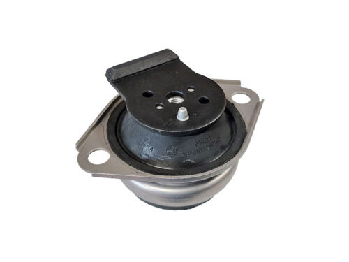 black and grey engine mount with holes in ends