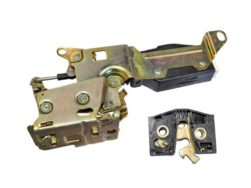 gold and black door lock striker