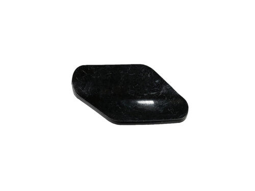 black plastic rhombus shape