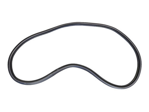 black rubber door seal