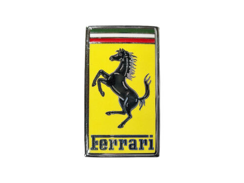 yellow and black ferrari emblem