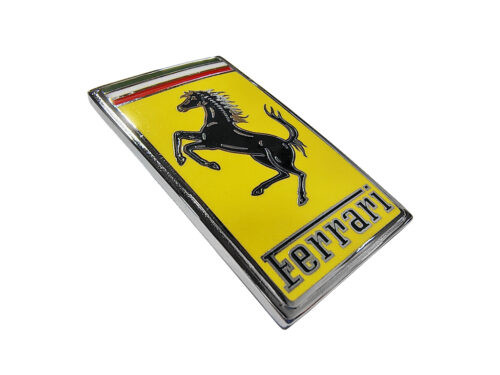 yellow and black ferrari emblem
