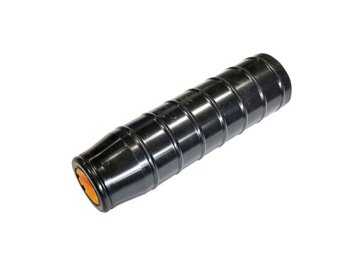 black cylinder with orange tip