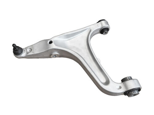 boomerang shaped grey metal control arm