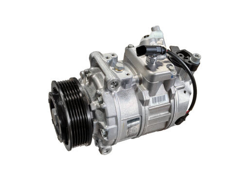 silver and black ac compressor