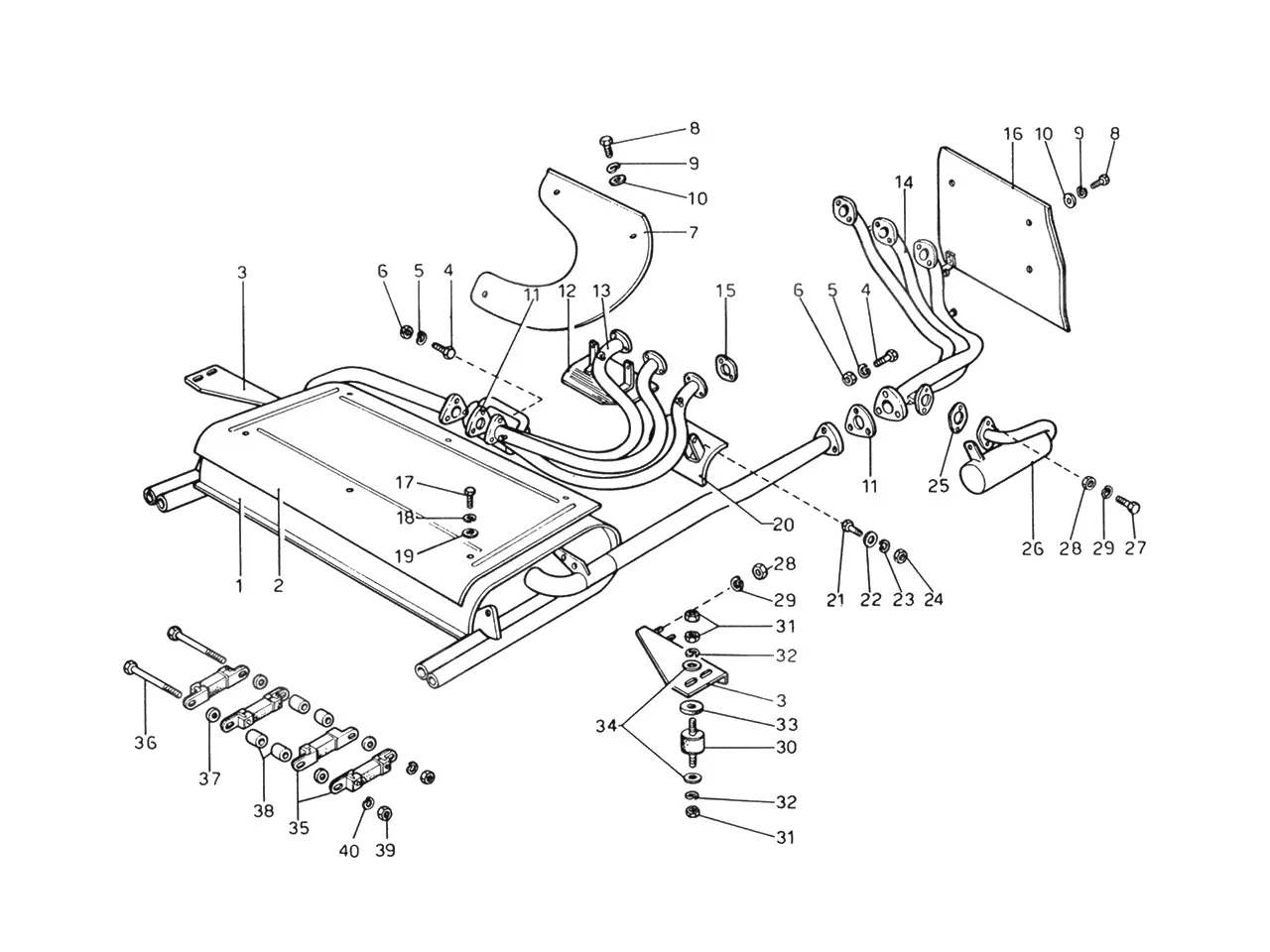 Exhaust Pipes Assembly