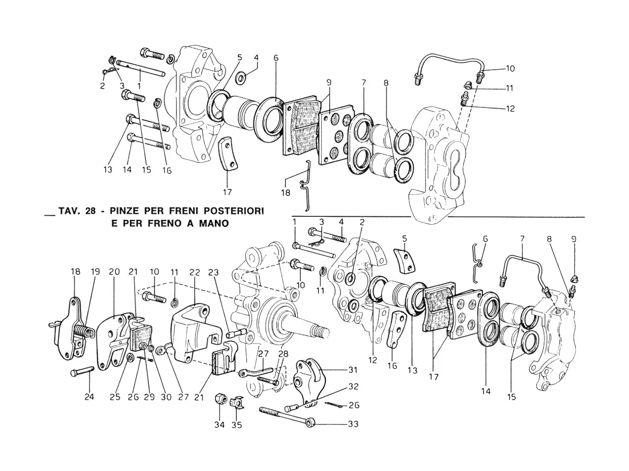 Hand Brake & Brakes Front & Rear Caliper