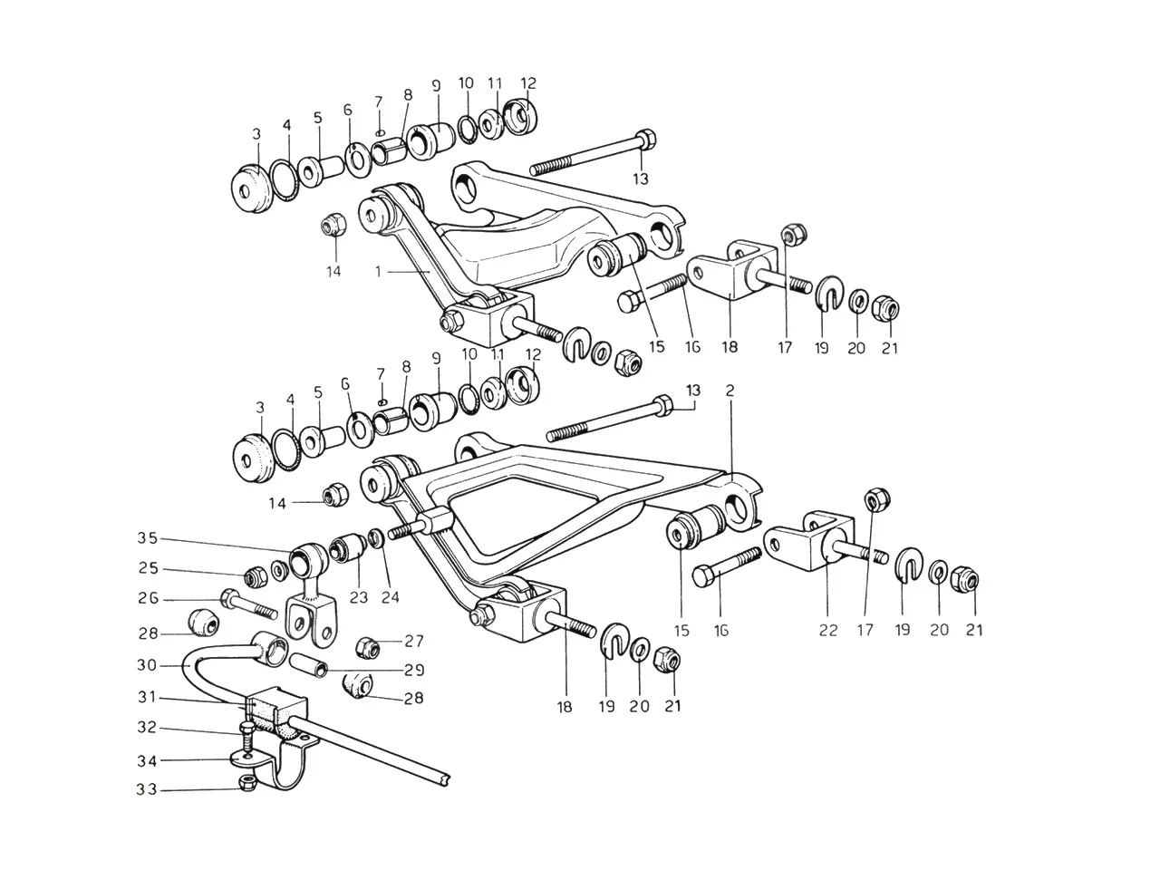 Rear Suspension - Levers
