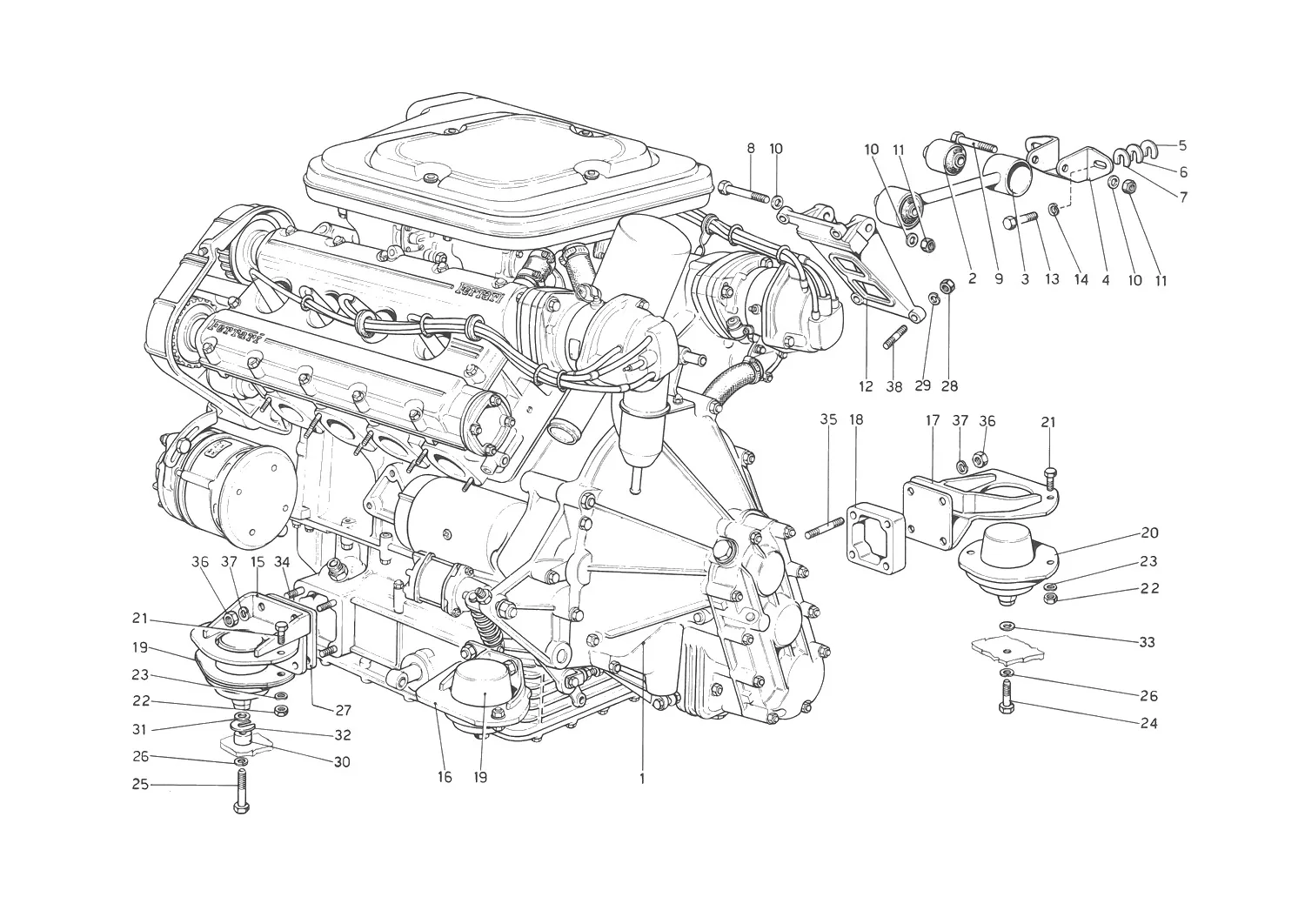 Engine - Gearbox And Supports