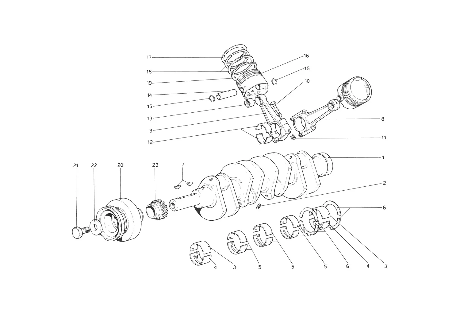 Crankshaft - Connecting Rods And Pistons