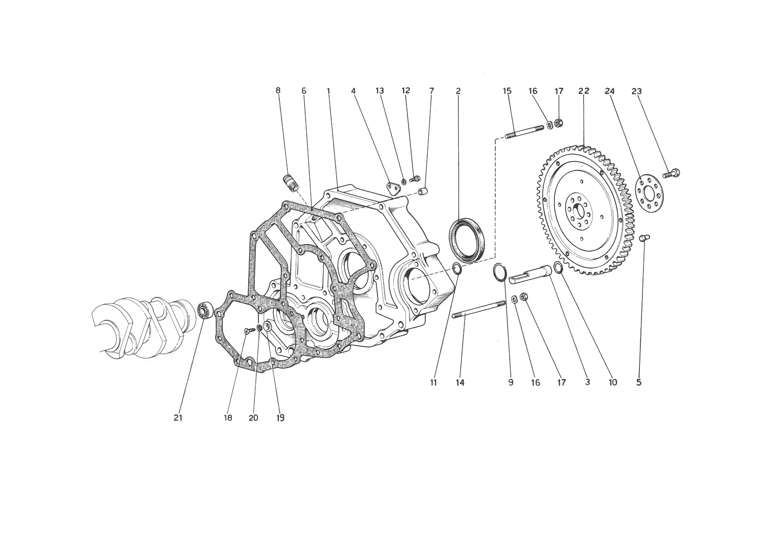 Flywheel And Clutch Housing Spacer
