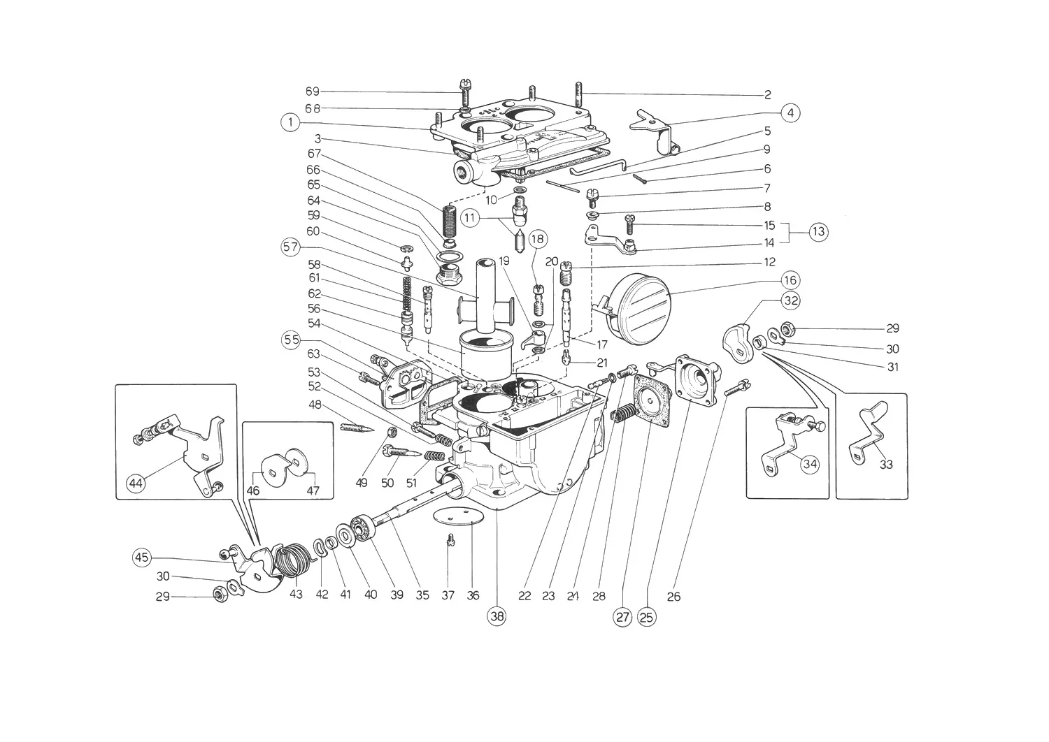 Weber Carburettors (34 Dcn 53-54-55-56)