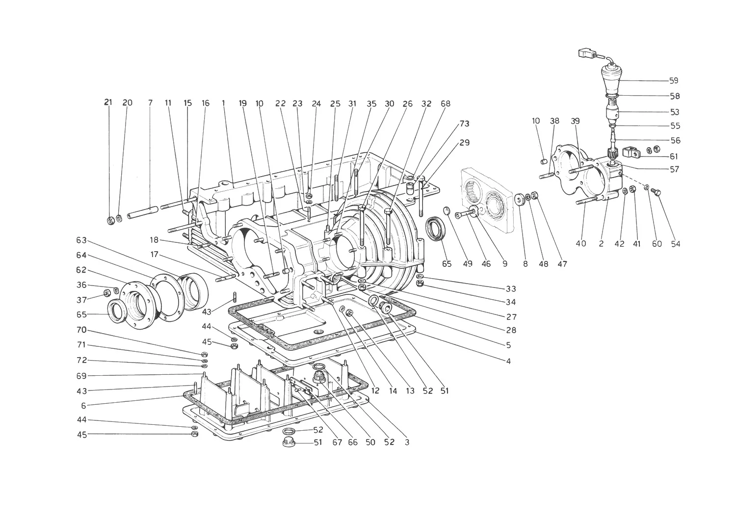 Gearbox - Differential Housing And Oil Sump